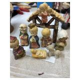 Vintage Childrens Nativity Set miniature