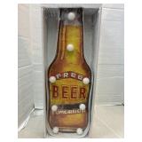 Free Beer Tomorrow Sign in Box