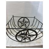 Star Hanging Metal Basket