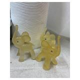 Vintage Plastic Elephants