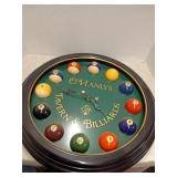 Ohanlys tavern billiards clock