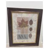 Wood Framed Leaf Print
