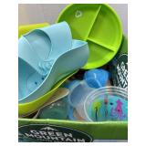 Box of Kids Drinking Cups, Plates Etc