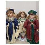 Lot of porcelain dolls