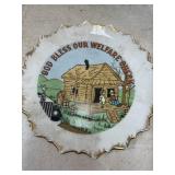 God Bless our Welfare Check funny Plate