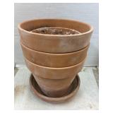 Terra Cotta Planter Pots 4 os