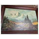 Large Vintage Print, Painting