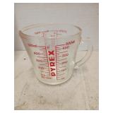 Pyrex measuring cup glass