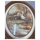 Vintage Oval Framed Picture