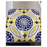 Vintage Ceramic Tile crack but not through