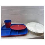 Plastic Dishes and Trays