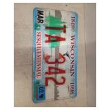Wisconsin license plate