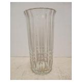 Clear glass vase