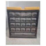Storage organizer with nails and screws