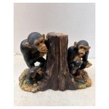 Resin Monkey Book Ends