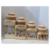 Vintage Ceramic Farm Animals Kitchen Ingredient