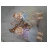 Vintage angel ornaments