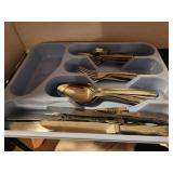 Silverware in Tray