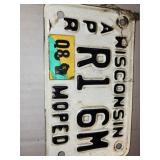 Moped License Plate