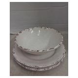 Vintage melamine plates and bowl