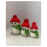 Crocheted Snowman Christmas Decor