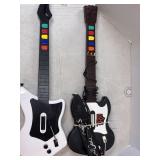 Two Guitar Hero Guitar Controllers (one is