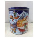 1996 Empty Trails End Santaï¿½s Journey Popcorn Tin