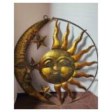 Sun Moon Metal Wall Hanging