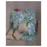 Lot of snowflake ornaments