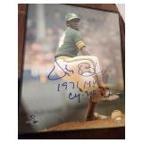 Cy Young Autographed Framed Photo