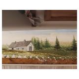 Large 2 Man Painted Saw