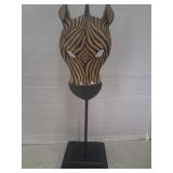 Hand carved African zebra