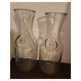 Vintage Glass Milk Bottles