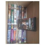 Box of 16 vhs tapes