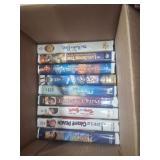 Box of 14 vhs tapes