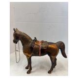 Vintage Metal Horse Figurine Saddle Broken