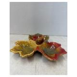 Vintage Ceramic Fall Decor Serving Tray