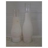 2 oil lamp shades
