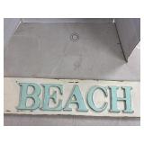 ï¿½BEACHï¿½ Sign Wall Hanging