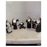 Lot of nun statues