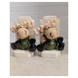 Moose book ends