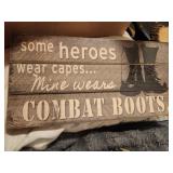 Wood Military Wall Hanging