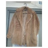 Catherine malandrino faux fur coat size medium