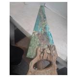 Vintage painted hand saw