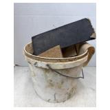 Small Bucket Of Sanding Items