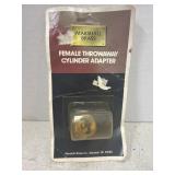 Marshall Brass Female Throwaway Cylinder Adapter