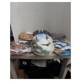 Lot of wildlife plates