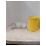 Lot of clear containers