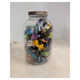 Jar of toy cars