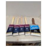 Lot of paint brushes